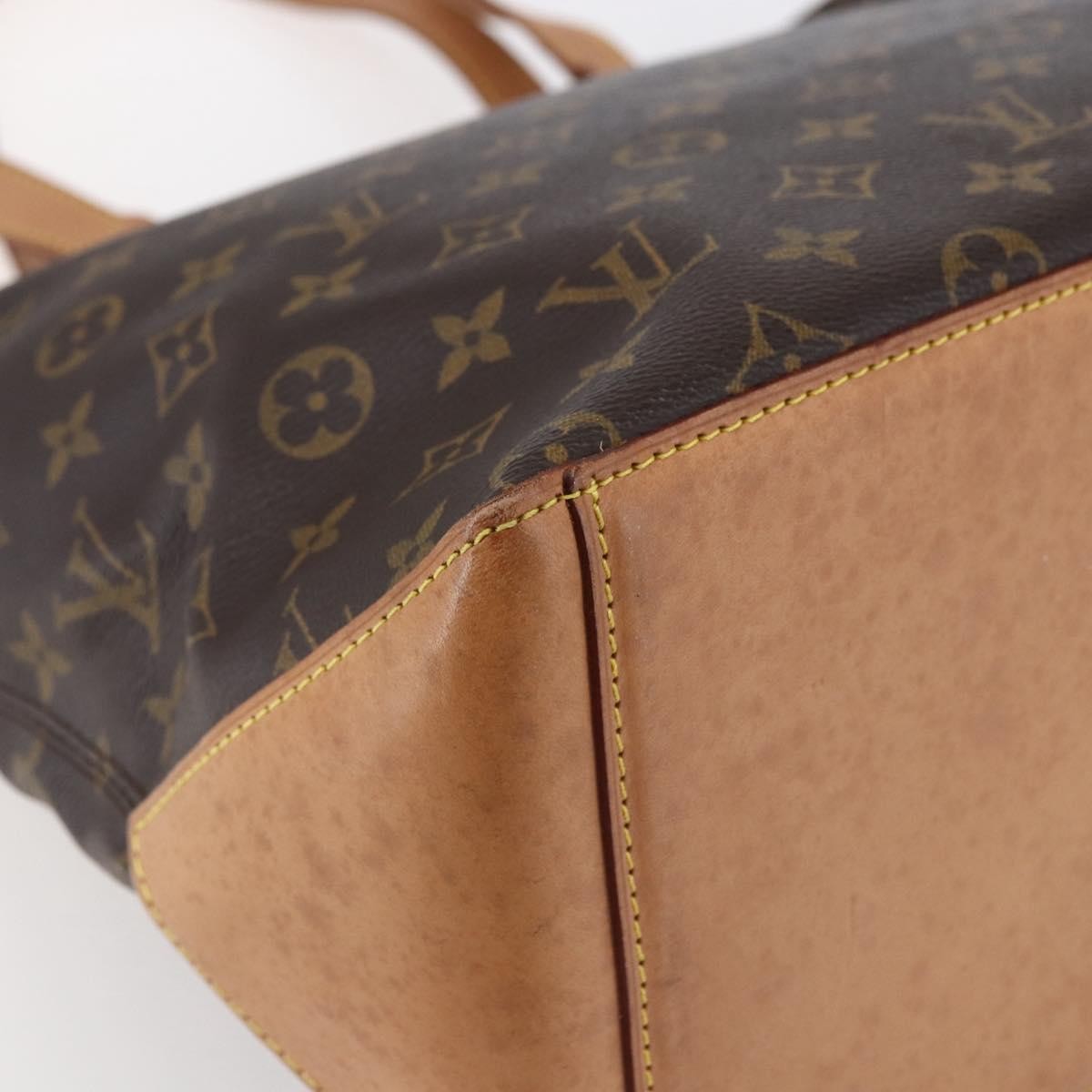 Louis Vuitton Cabas Mezzo Monogram Canvas, BROWN, CANVAS, Tote bag