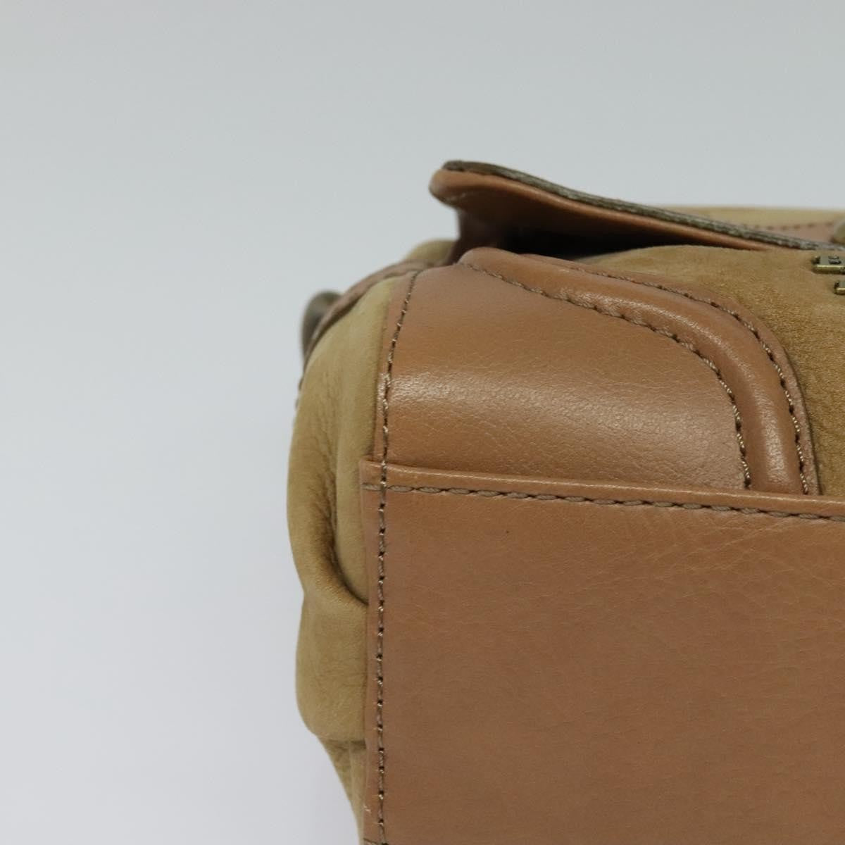 Burberry Blue Label Handbag Suede, BEIGE, SUEDE, Handbag