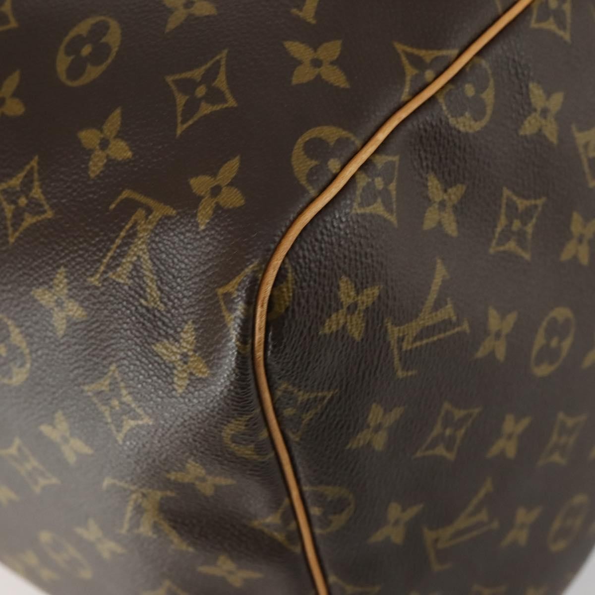 Louis Vuitton Keepall Bag Monogram Canvas, BROWN, CANVAS, Travel bag