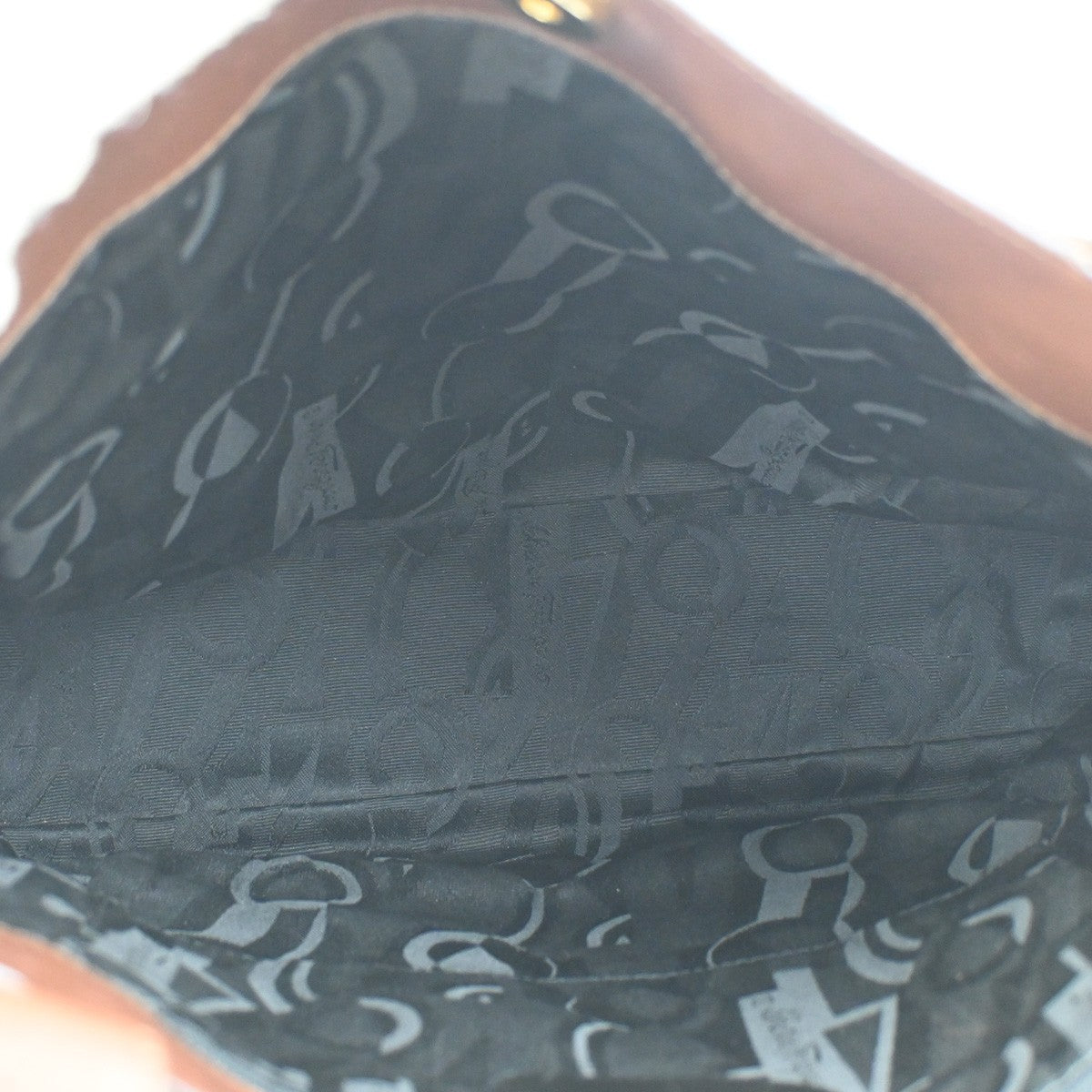 Salvatore Ferragamo Vara shoulder Bag Canvas, BROWN, CANVAS, Shoulder bag