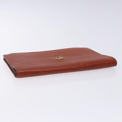 Louis Vuitton Vintage Montaigne Clutch Epi Leather, BROWN, LEATHER, Clutche & pouche