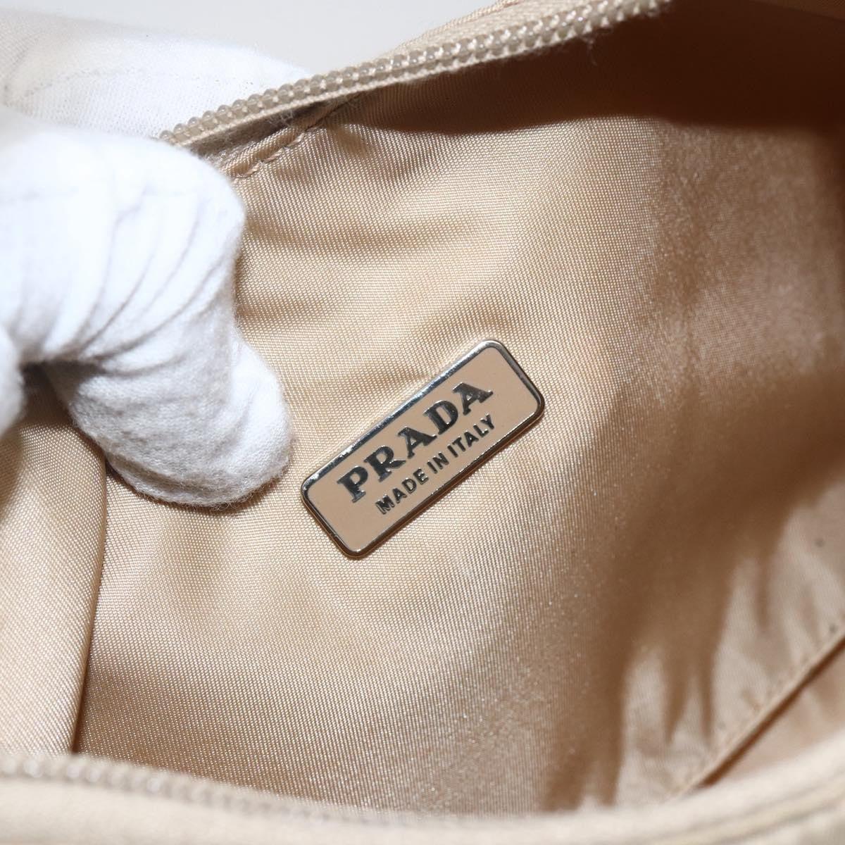 Prada Hobo Tessuto, BEIGE, NYLON, Handbag
