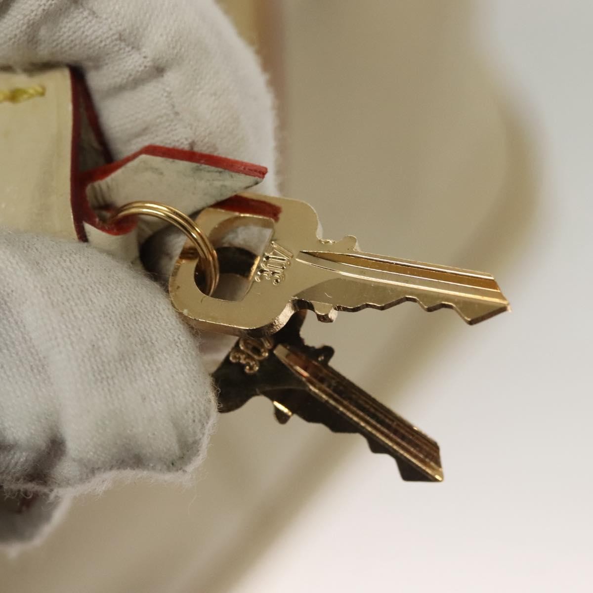 Louis Vuitton Suhali Lockit Handbag Leather, WHITE, LEATHER, Handbag