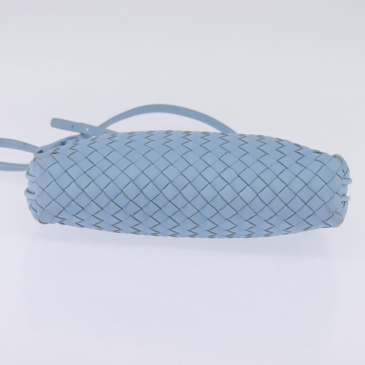 Bottega Veneta Nodini Crossbody Bag Intrecciato Nappa, BLUE, LEATHER, Crossbody bag