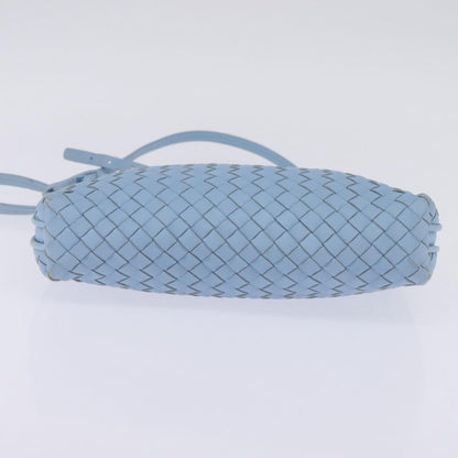 Bottega Veneta Nodini Crossbody Bag Intrecciato Nappa, BLUE, LEATHER, Crossbody bag
