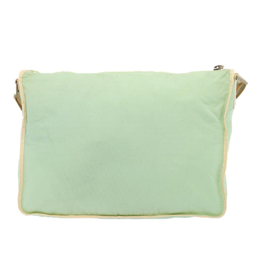 Fendi Vintage FF Zip Shoulder Bag Zucchino Canvas, Green, Canvas, Shoulder Bag