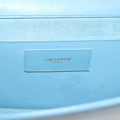 Saint Laurent Betty Bag Leather, BLUE, LEATHER, Shoulder bag