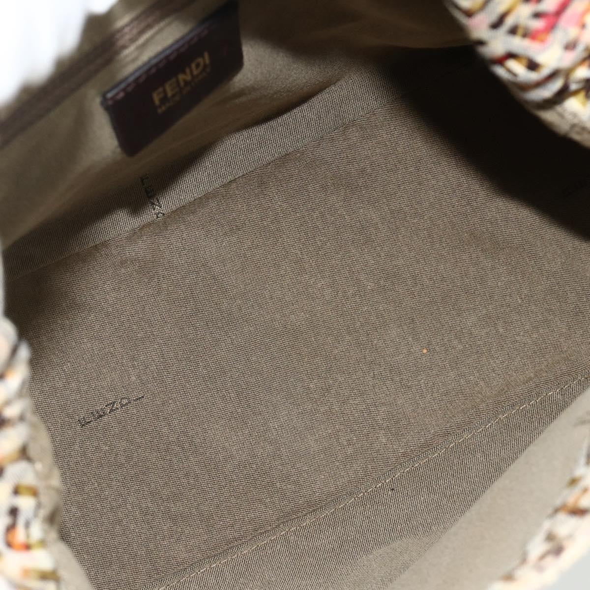 Fendi Mamma Baguette Zucca canvas, Beige, Canvas, Shoulder Bag