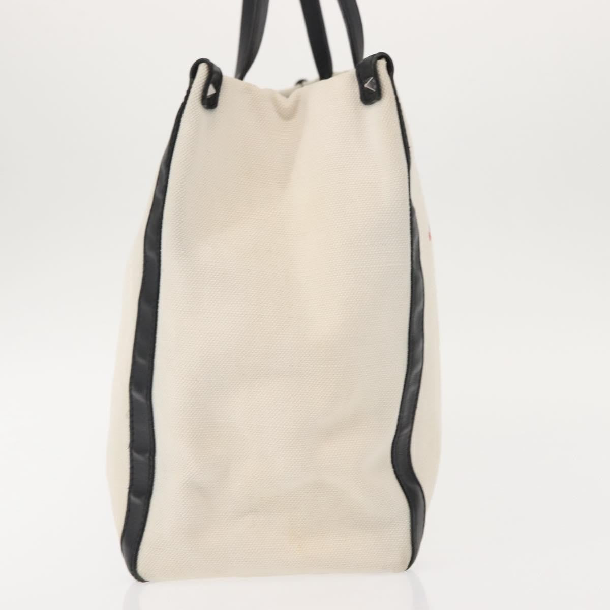 Valentino Garavani Grande Plage VLTN Tote Printed PVC with Leather, WHITE, CANVAS, Tote bag