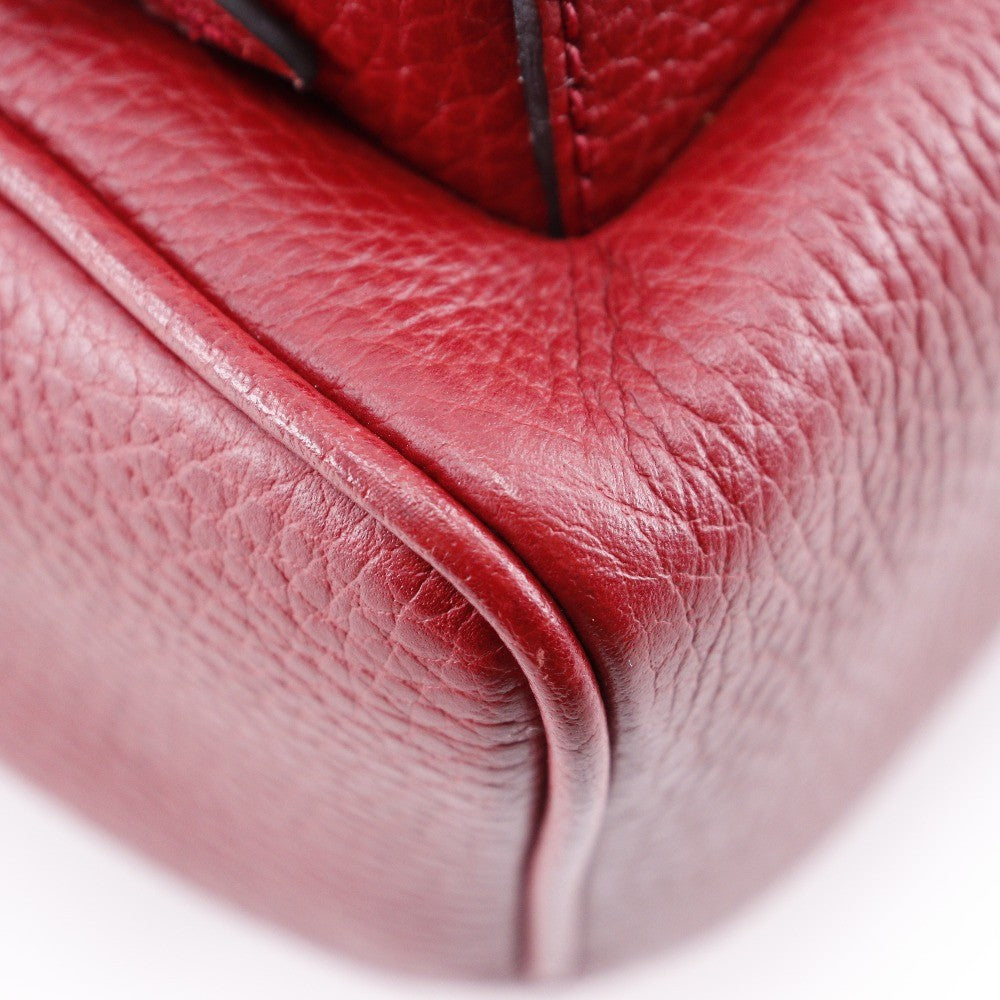 Gucci Soho Chain Backpack Leather, RED, LEATHER, Backpack