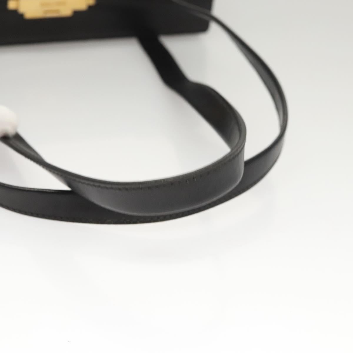 Celine Shoulder Bag Leather, BLACK, LEATHER, Shoulder bag