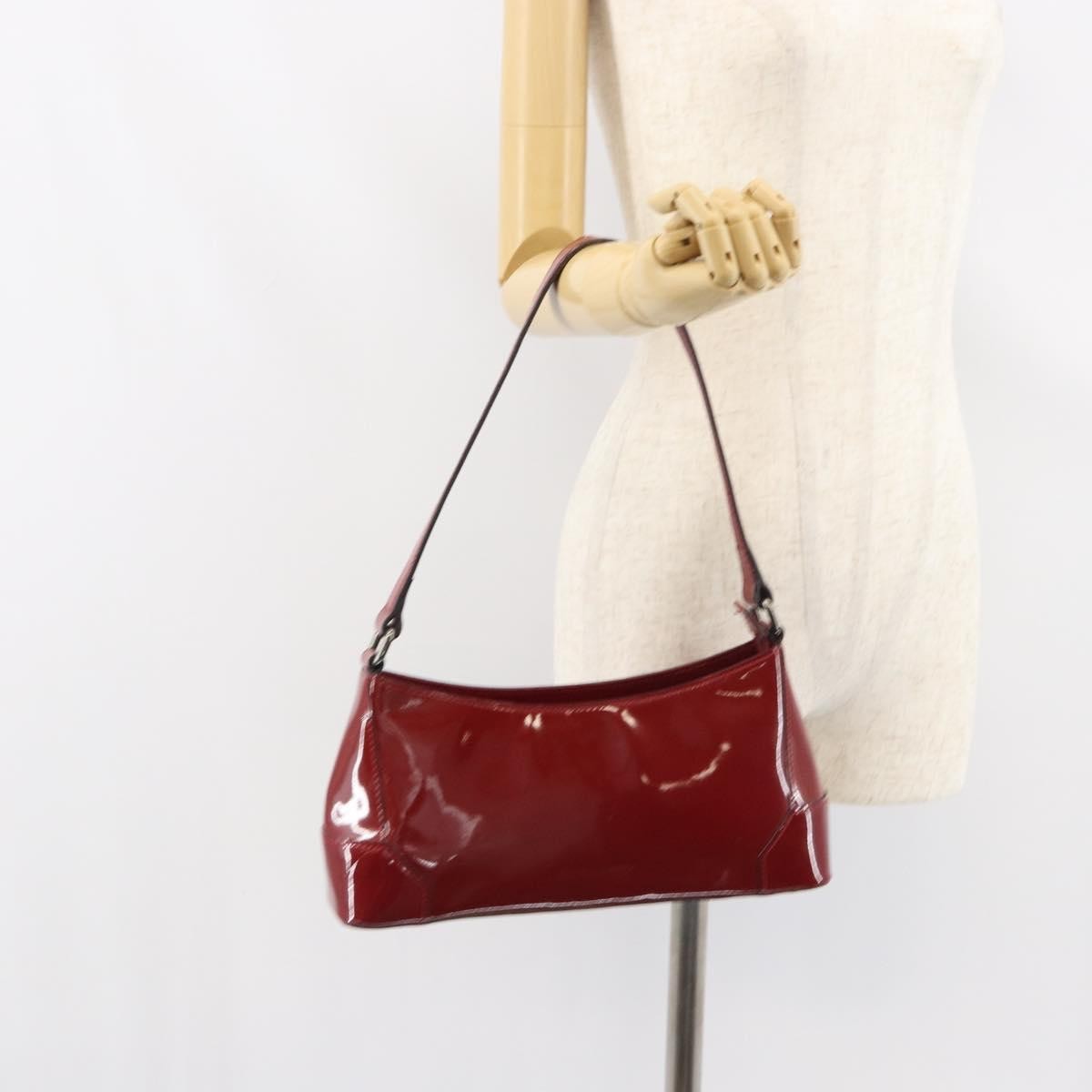 Burberry Vintage Shoulder Bag Patent leather, RED, PATENT_LEATHER, Shoulder bag