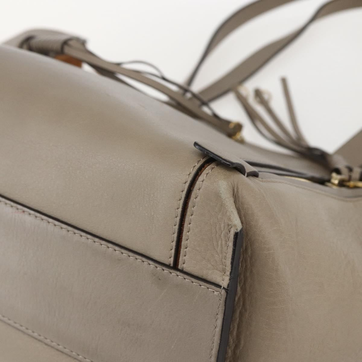 Chloe Milo Shopping Tote Leather, BEIGE, LEATHER, Tote bag