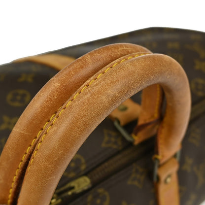 Louis Vuitton Keepall Bag Monogram Canvas, BROWN, CANVAS, Travel bag