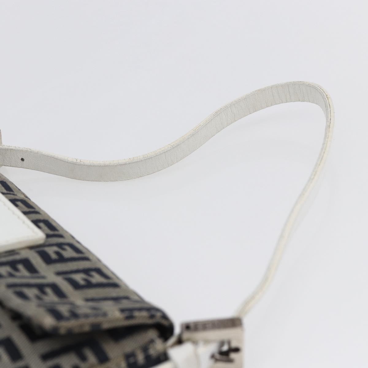 Fendi Baguette Bag Zucchino Canvas, NAVY, CANVAS, Clutche & pouche