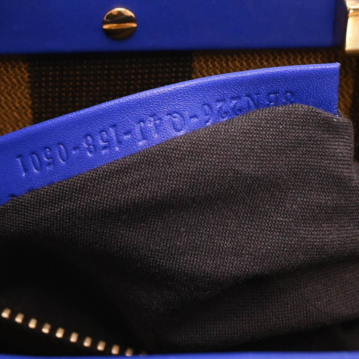 Fendi Peekaboo Bag Soft Leather, BLUE, LEATHER, Handbag