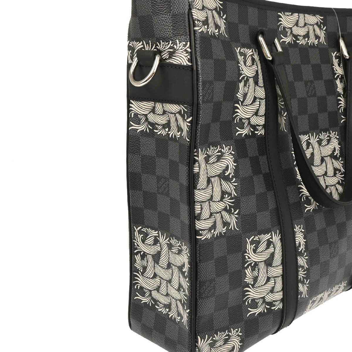 Louis Vuitton Tadao Handbag Limited Edition Nemeth Damier Graphite, GRAY, CANVAS, Tote bag