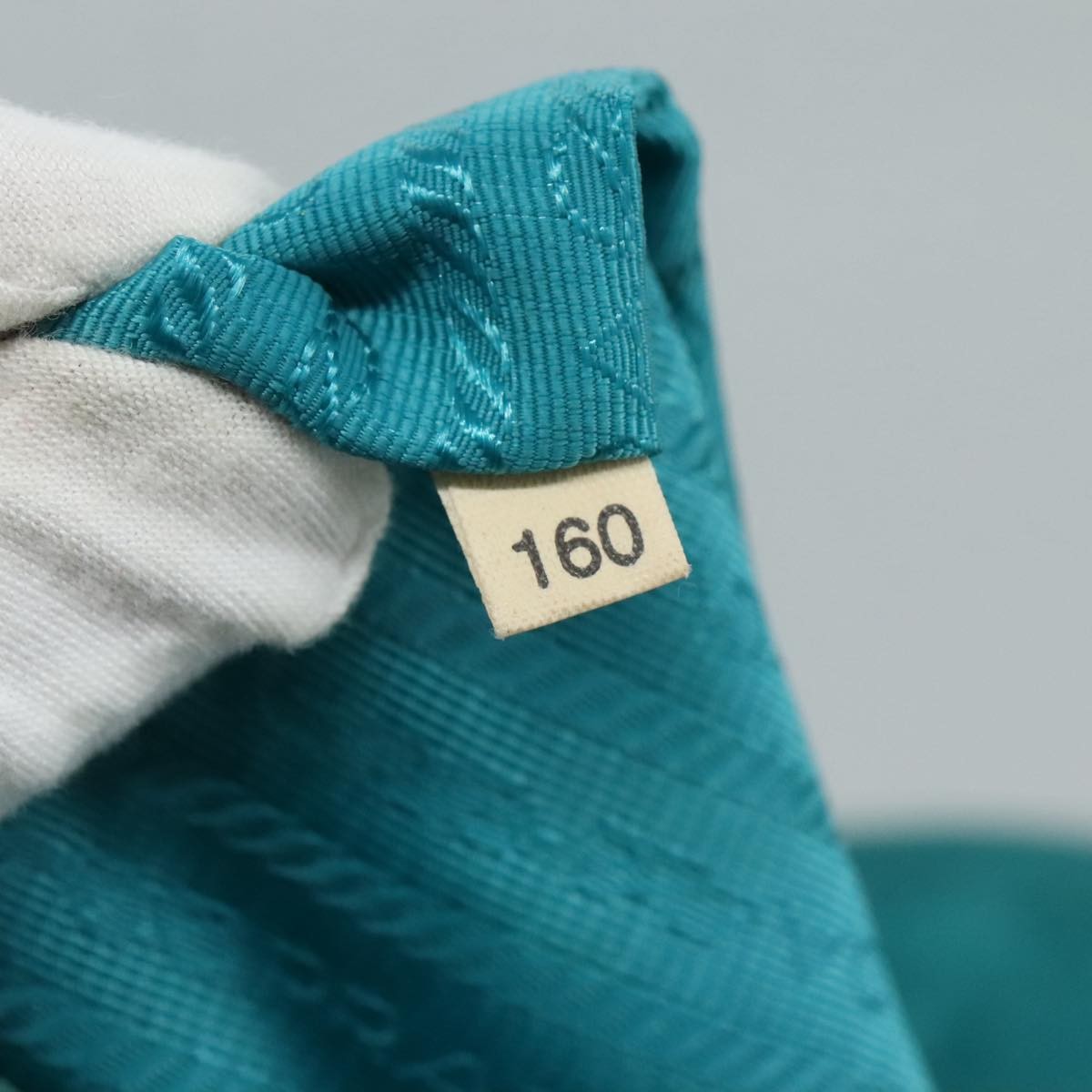 Prada Zip Top Messenger Bag Tessuto, TURQUOISE, NYLON, Shoulder bag