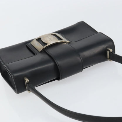 Salvatore Ferragamo Vala Handbag Leather, BLACK, LEATHER, Handbag