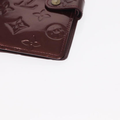 Louis Vuitton Mat Ring Agenda Cover Monogram Vernis, BURGUNDY, PATENT_LEATHER, Clutche & pouche