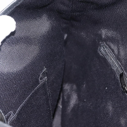 Salvatore Ferragamo Vintage Gancini Convertible Top Handle Bag Canvas, BLACK, CANVAS, Shoulder bag