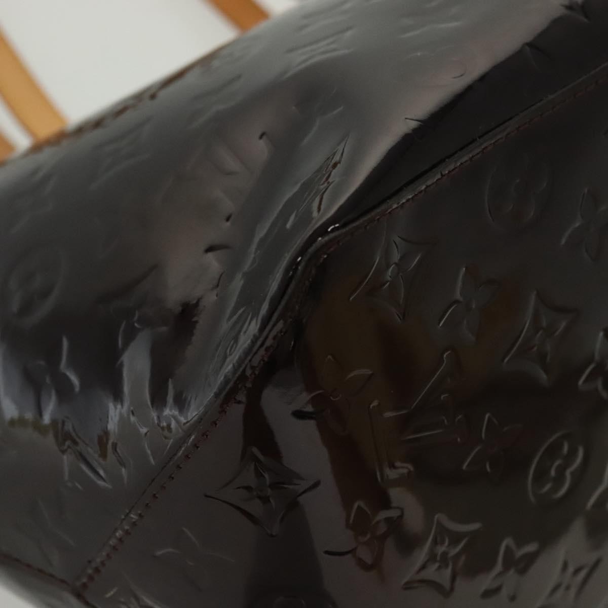 Louis Vuitton Bellevue Handbag Monogram Vernis, PURPLE, PATENT_LEATHER, Tote bag