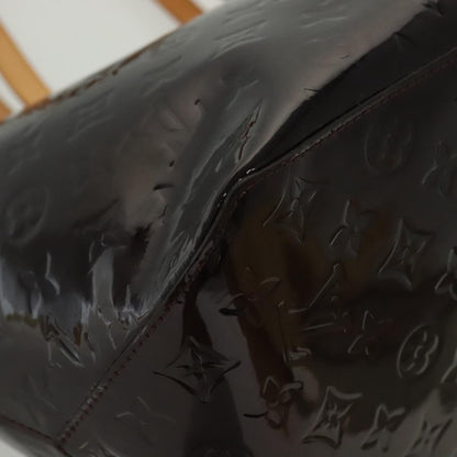 Louis Vuitton Bellevue Handbag Monogram Vernis, PURPLE, PATENT_LEATHER, Tote bag