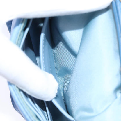 Prada Etiquette Flap Bag Studded Tessuto, BLUE, NYLON, Handbag