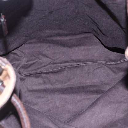 Gucci Vintage Open Shoulder Bag (Outlet) GG Canvas with Leather, BEIGE, CANVAS, Shoulder bag