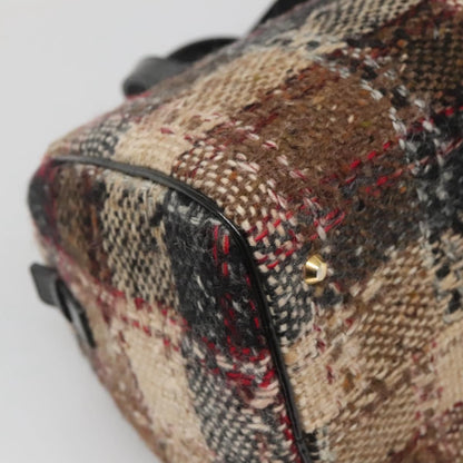 Burberry Nova Check Handbag Wool, BEIGE, WOOL, Handbag