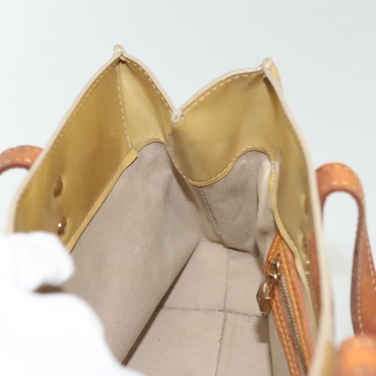 Louis Vuitton Reade Handbag Monogram Vernis, BEIGE, PATENT_LEATHER, Handbag