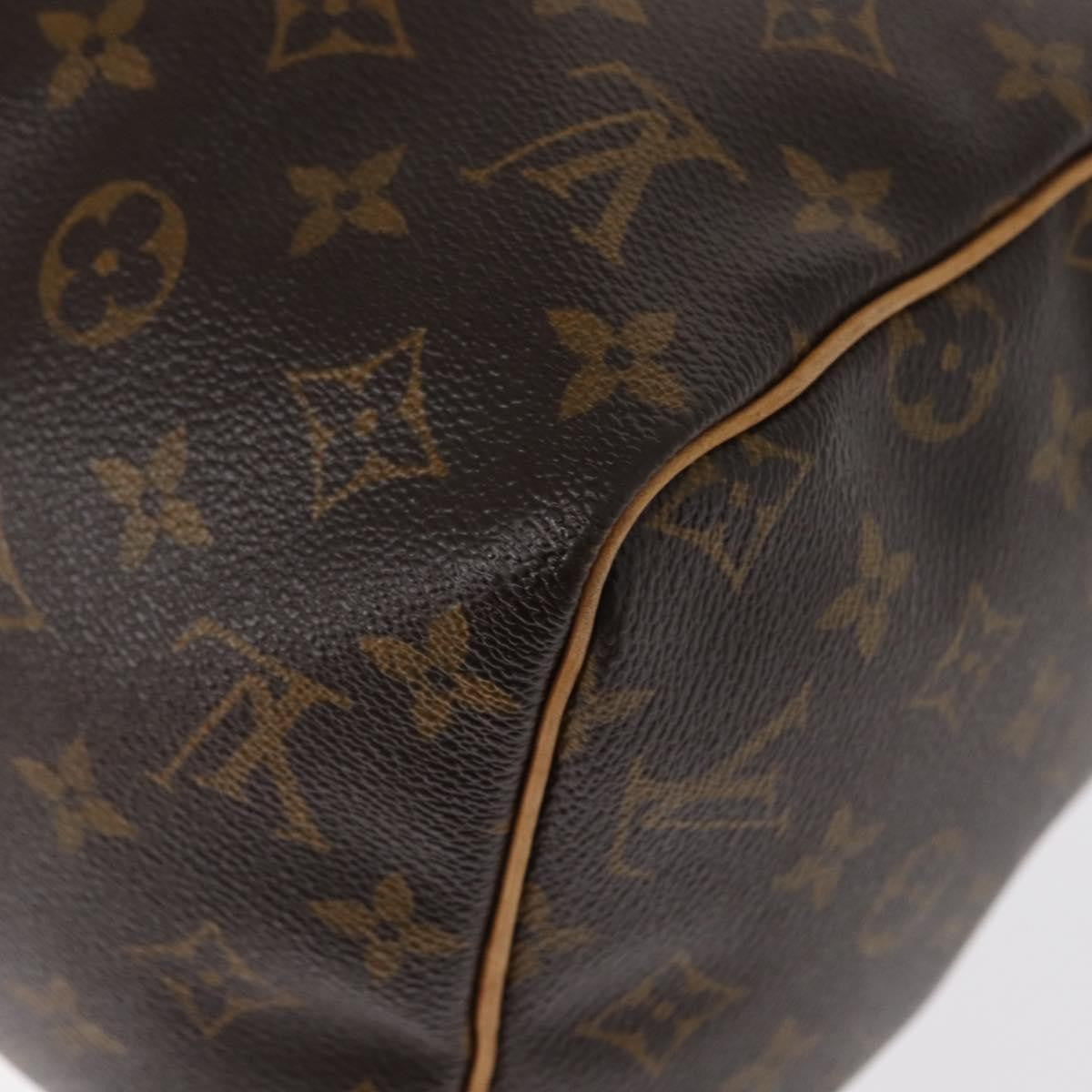 Louis Vuitton Speedy Handbag Monogram Canvas, BROWN, CANVAS, Travel bag
