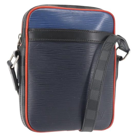 Louis Vuitton Danube Handbag Epi Leather, NAVY, LEATHER, Handbag