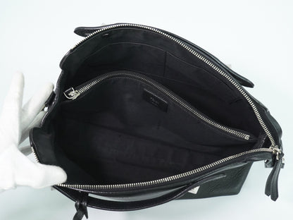 Fendi By The Way Satchel Leather, BLACK, LEATHER, Handbag