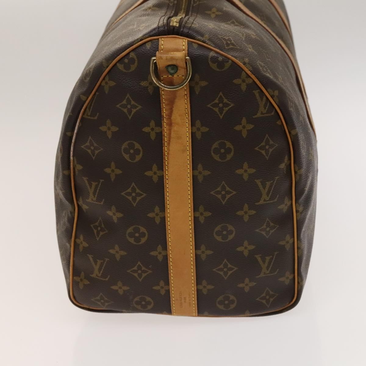 Louis Vuitton Keepall Bandouliere Bag Monogram Canvas, BROWN, CANVAS, Travel bag