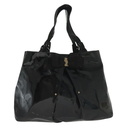 Salvatore Ferragamo Vala tote Patent Leather, BLACK, PATENT_LEATHER, Tote bag