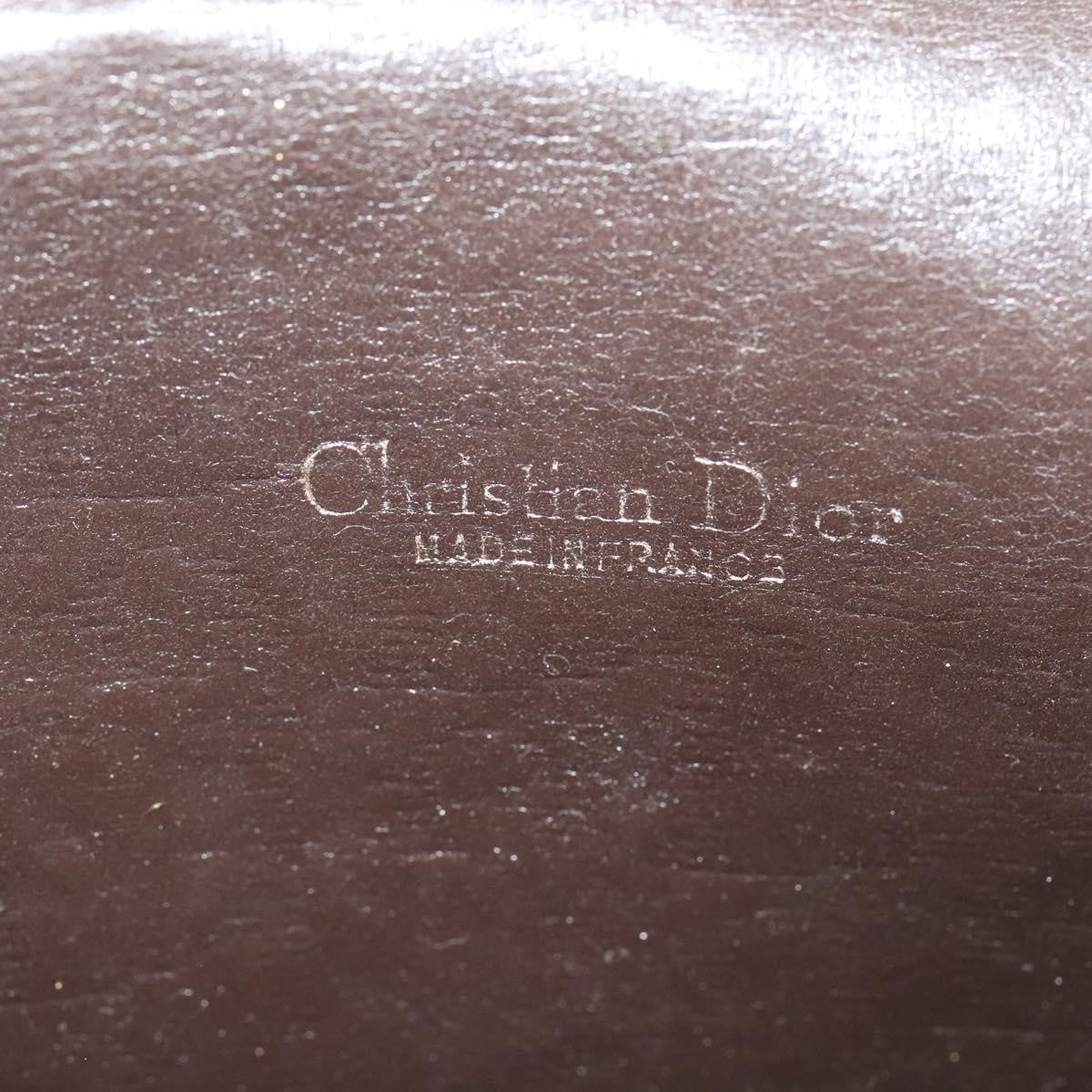 Christian Dior Vintage Trotter Flap Shoulder Bag Canvas, BROWN, CANVAS, Shoulder bag