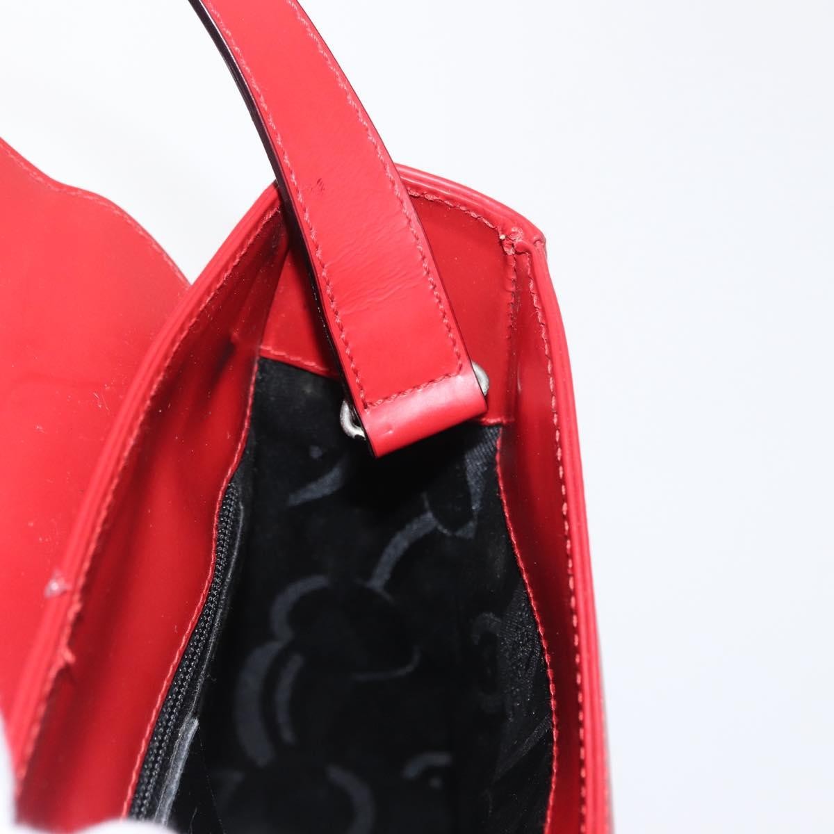 Salvatore Ferragamo Vala Handbag Leather, RED, LEATHER, Handbag