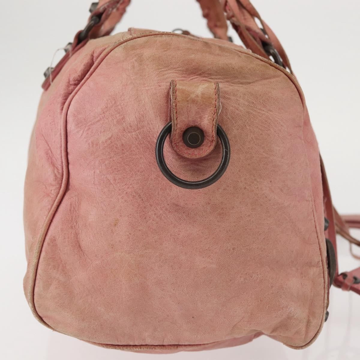 Balenciaga Twiggy Classic Studs Bag Leather, PINK, LEATHER, Handbag