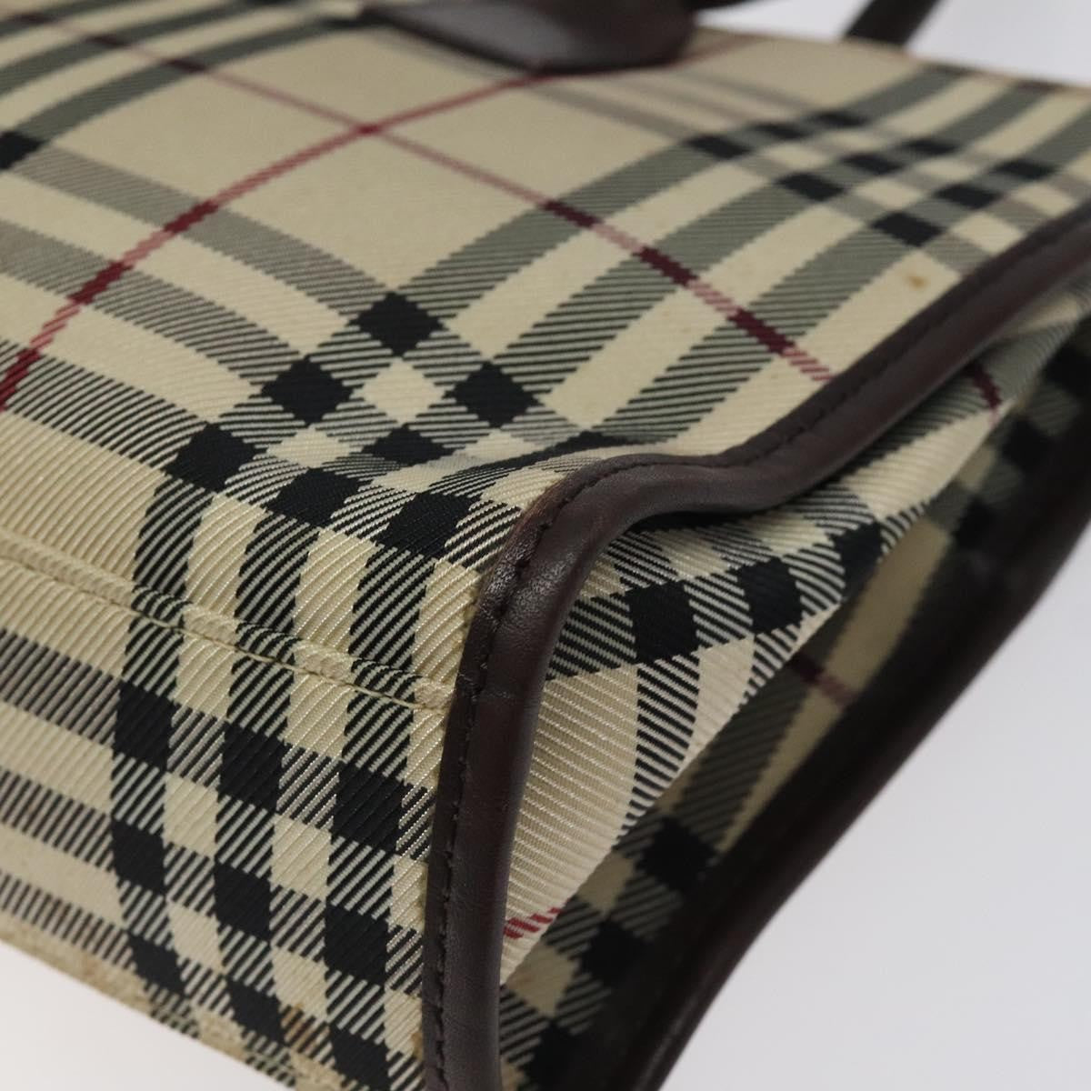 Burberry Nova Check Handbag Nova Check Canvas and leather, BEIGE, NYLON, Handbag