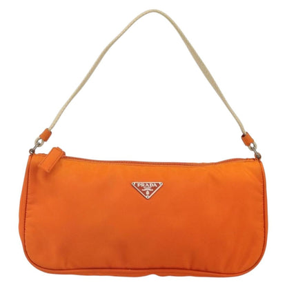 Prada Pochette Shoulder Bag Tessuto, ORANGE, NYLON, Clutche & pouche