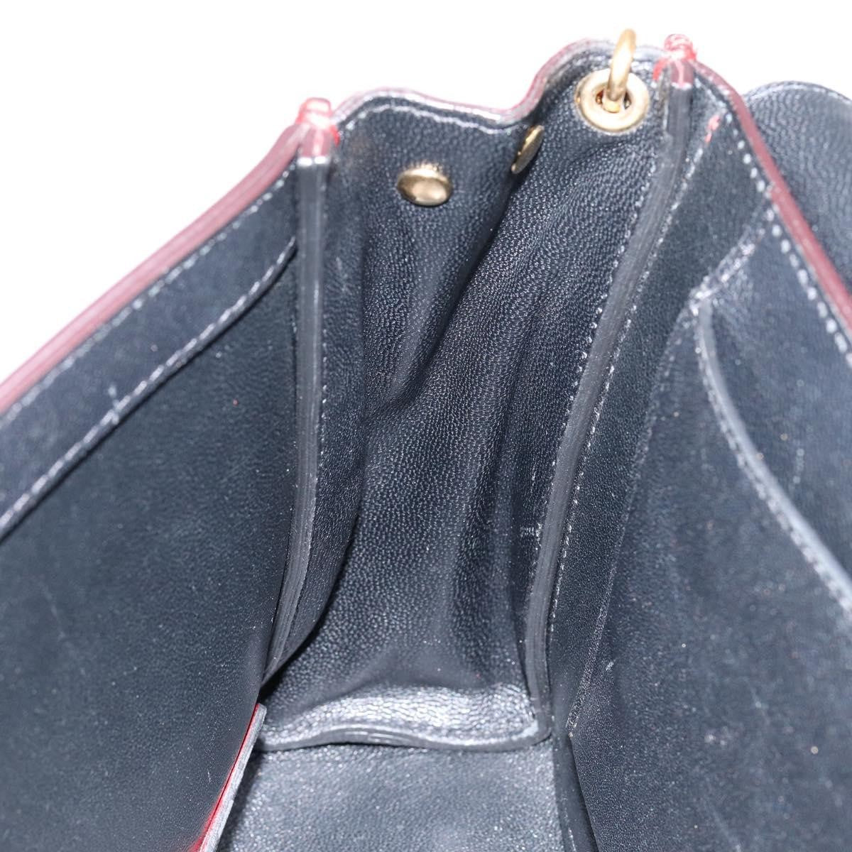 Chloe Elle Chain Clutch Leather, RED, LEATHER, Clutche & pouche