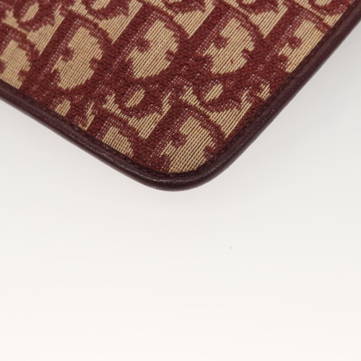 Christian Dior Vintage Trotter Shoulder Bag Canvas, RED, CANVAS, Shoulder bag