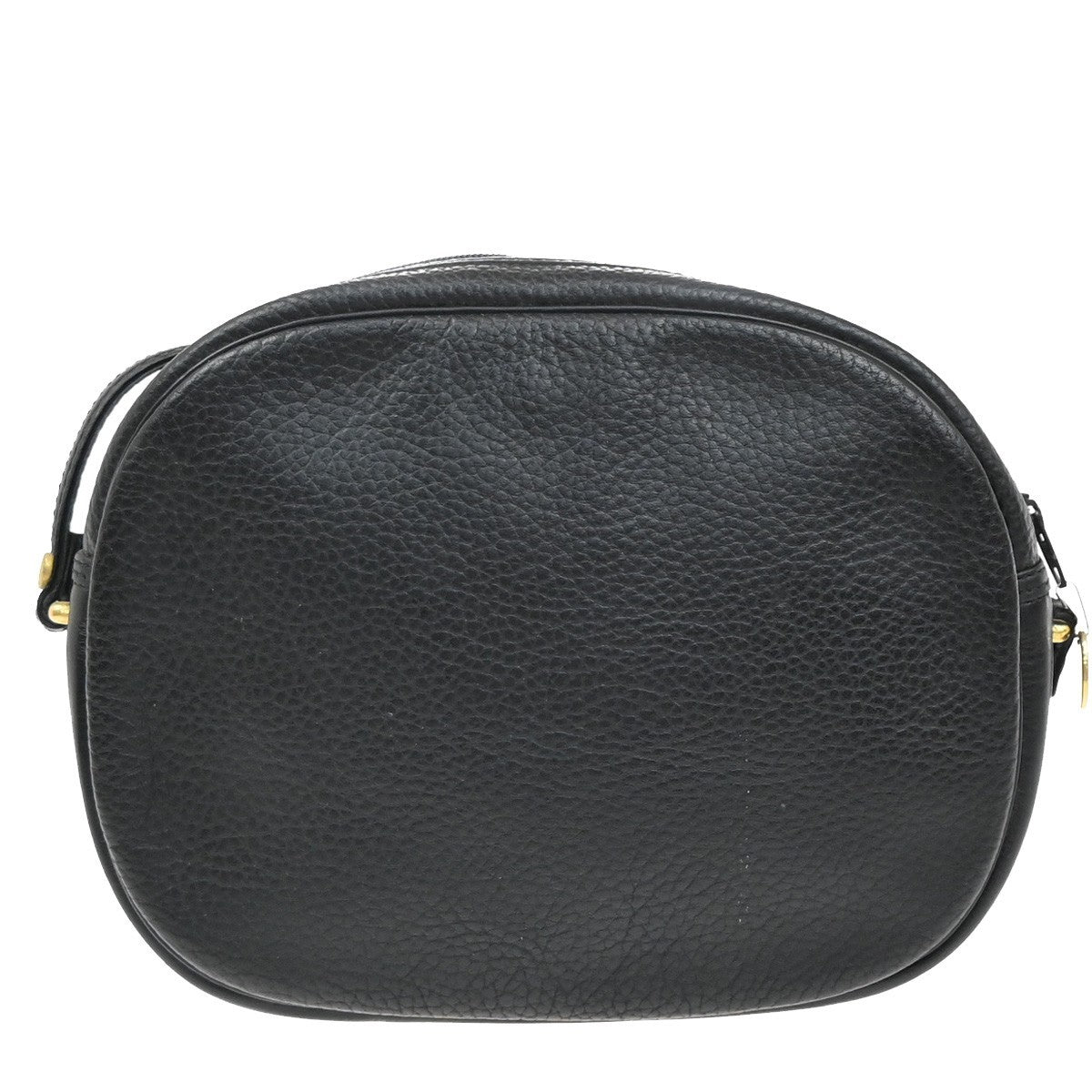 Christian Dior Vintage CD Logo Shoulder Bag Leather, BLACK, LEATHER, Shoulder bag