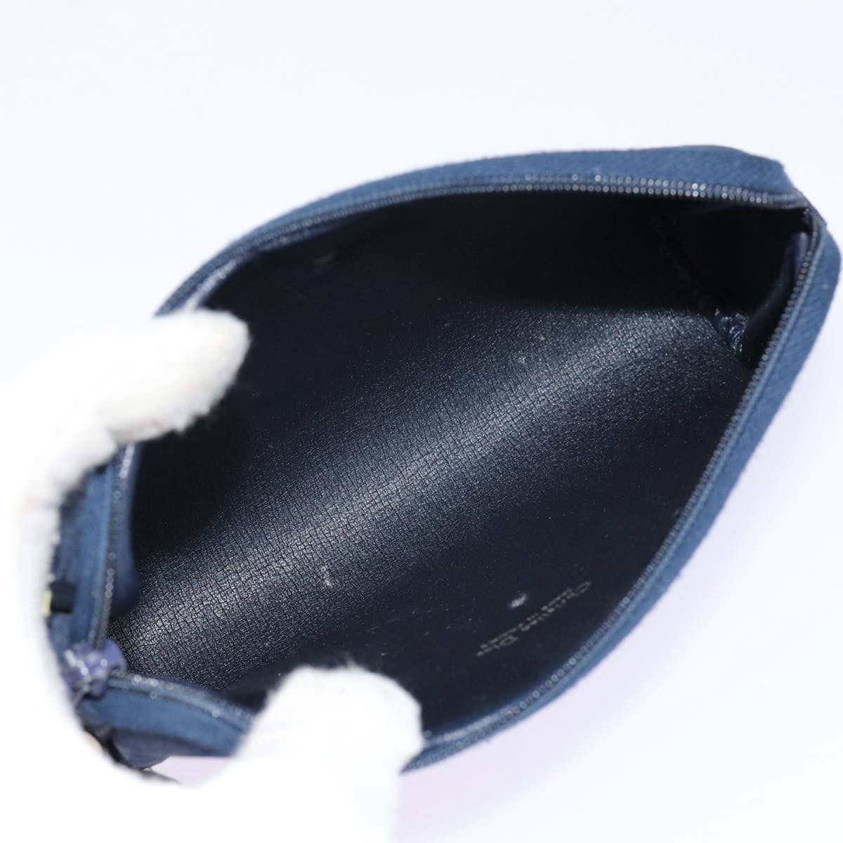 Christian Dior Vintage Trotter Pouch Diorissimo Canvas, NAVY, CANVAS, Clutche & pouche