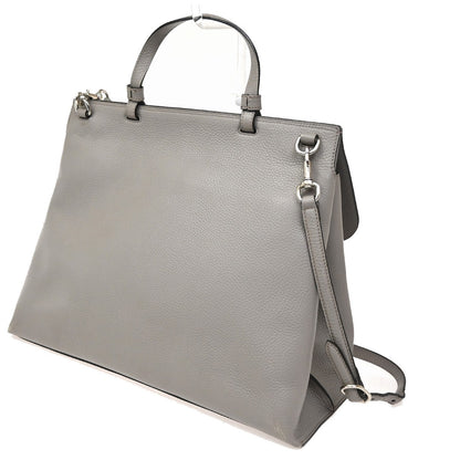 Gucci Bamboo Daily Top Handle Bag Leather, Gray, Leather, Shoulder Bag