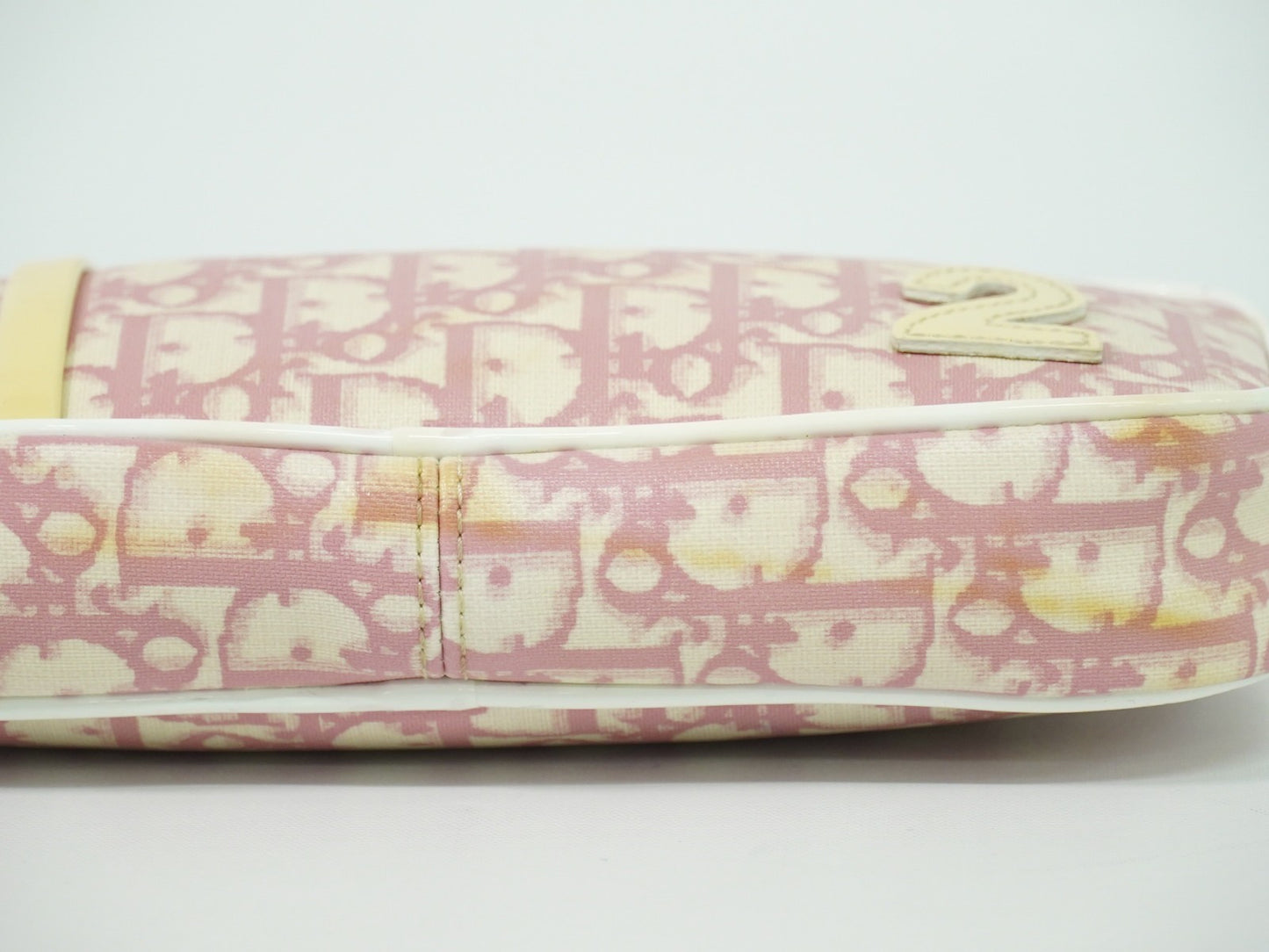 Christian Dior Vintage Trotter Baguette Shoulder Bag Diorissimo Canvas, PINK, CANVAS, Clutche & pouche