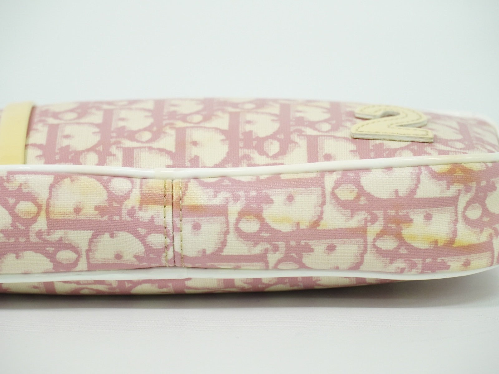 Christian Dior Vintage Trotter Baguette Shoulder Bag Diorissimo Canvas, PINK, CANVAS, Clutche & pouche