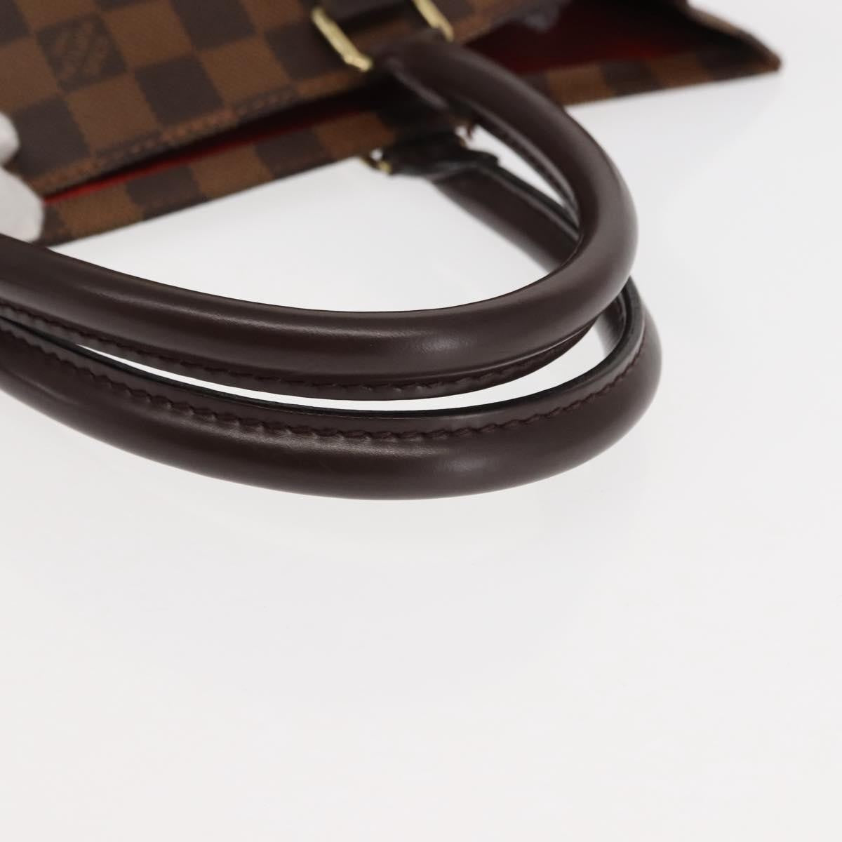 Louis Vuitton Sac Plat Bag Damier, BROWN, CANVAS, Handbag