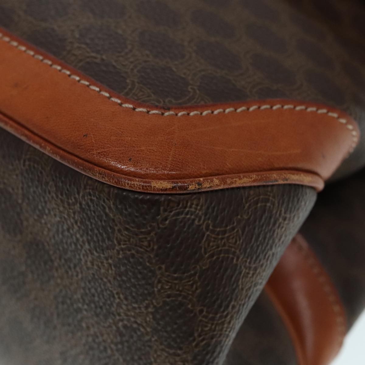 Celine Triomphe vintage handbag Macadam canvas, BROWN, CANVAS, Handbag